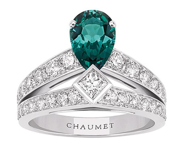 Chaumet Josephine Tiara ring with tourmaline