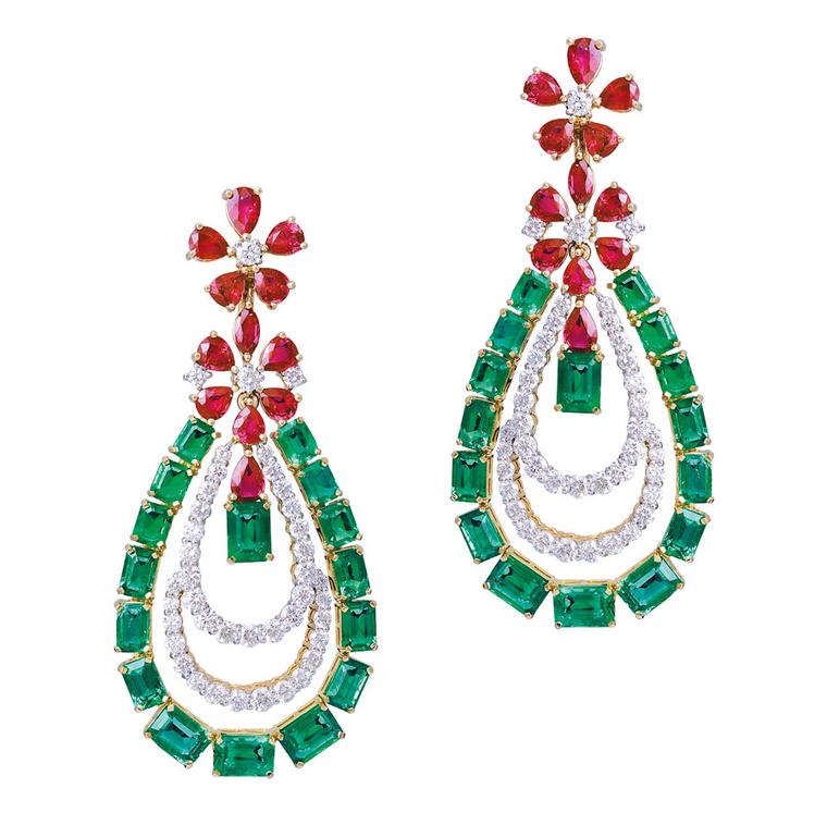 Gemfields-Farah-Khan-earrings-with-Gemfields-rubies-and-emeralds-CMYK