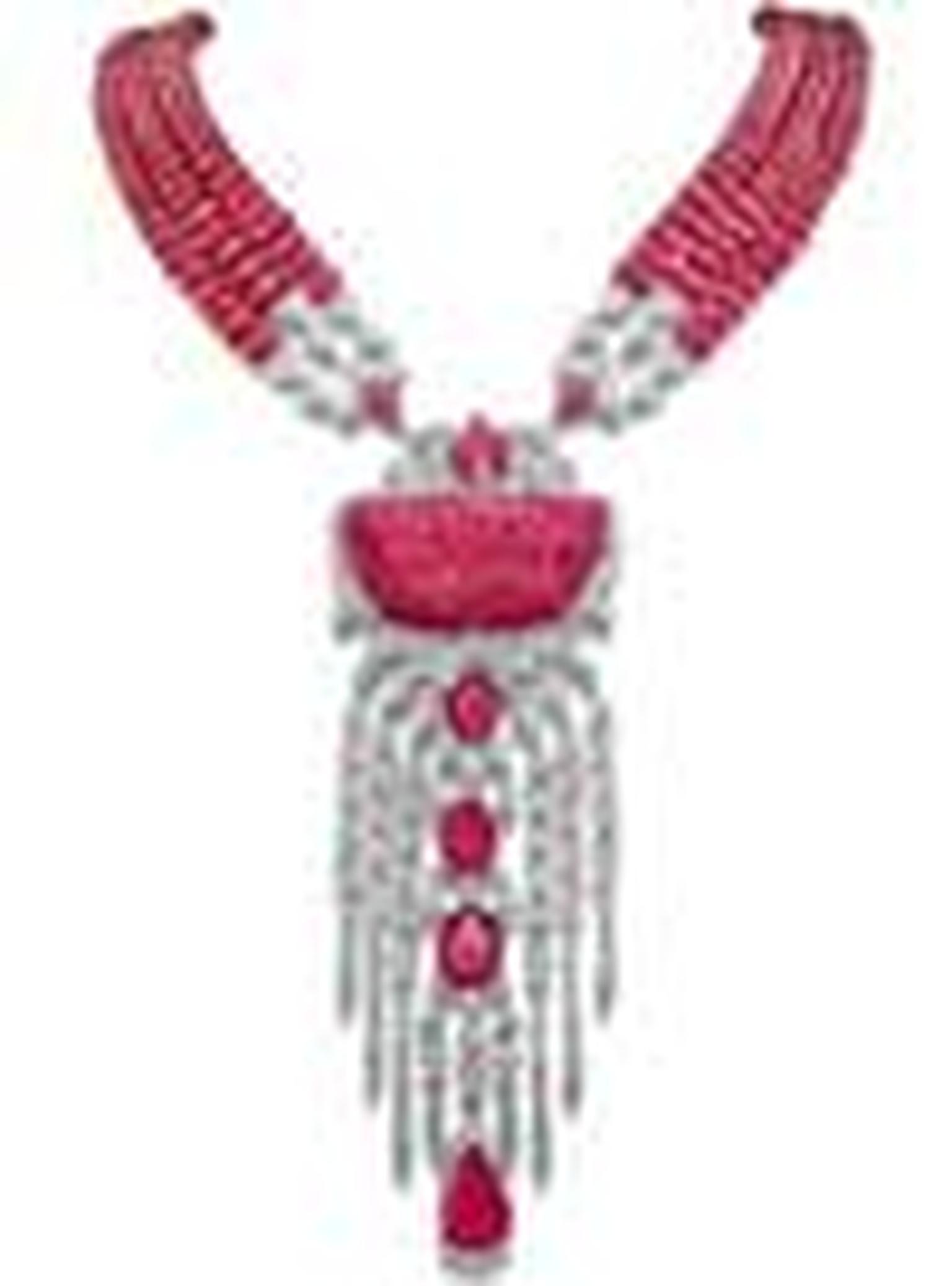 House of Rose ruby necklace