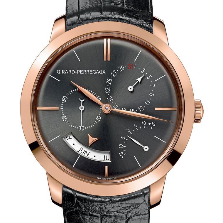 Girard Perregeaux pink gold sapphire crystal and black alligator strap.jpg