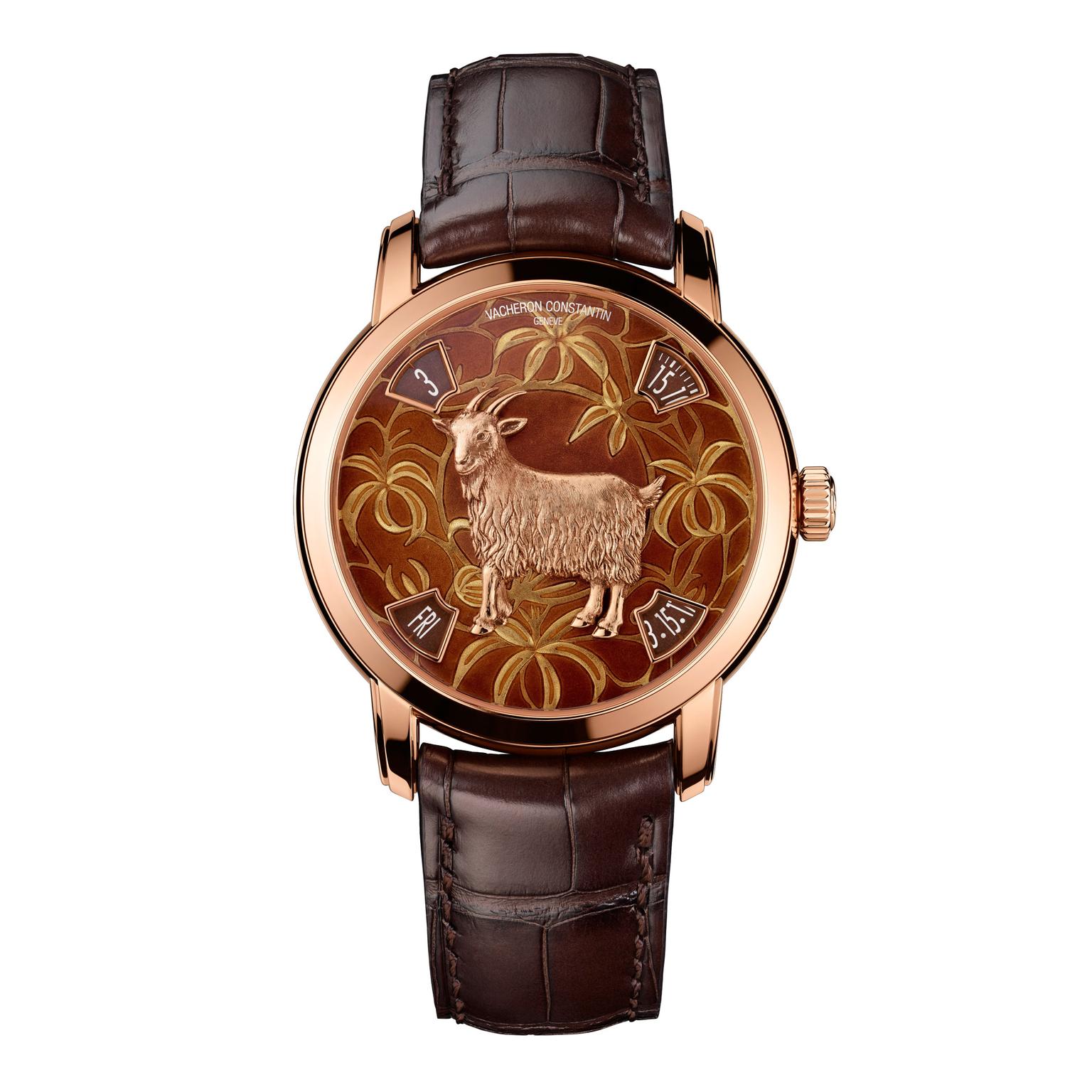 Métiers d'Art the Legend of the Chinese Zodiac rose gold calendar watch