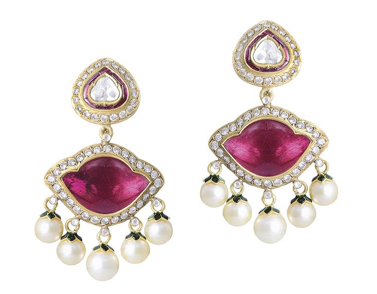 AmrapaliEarringsGemfieldsRubies