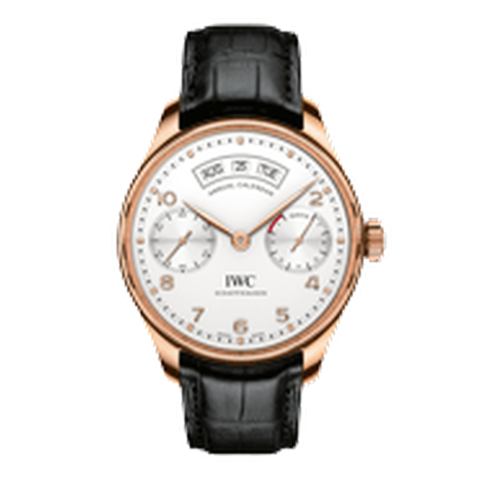 IWC Annual Calendar Rose Gold Thumb