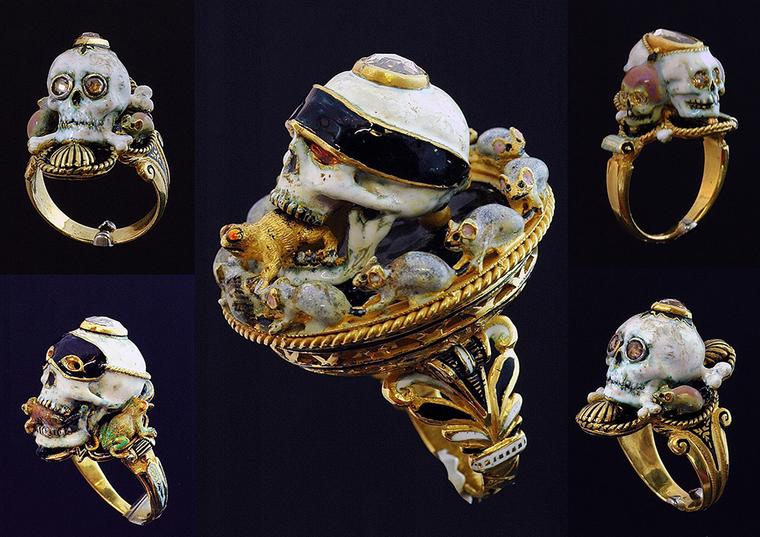 Attilio Codognato's classic skull rings