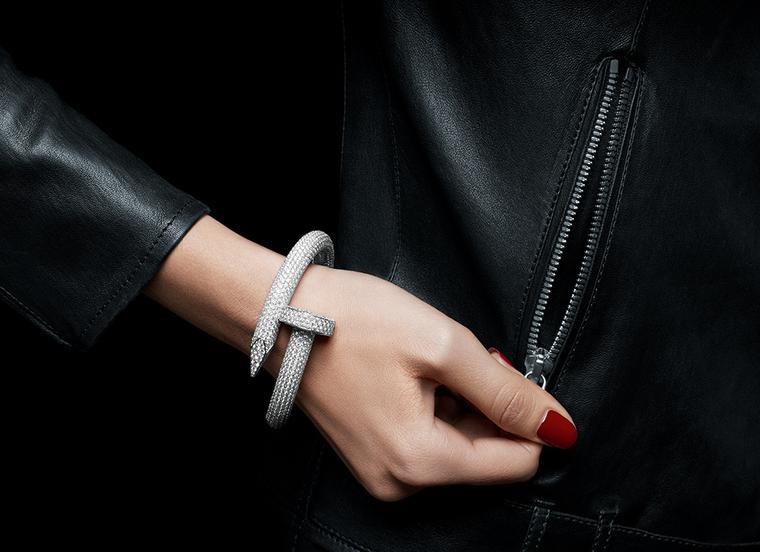 Cartier's new diamond paved Juste Un Clou bracelet