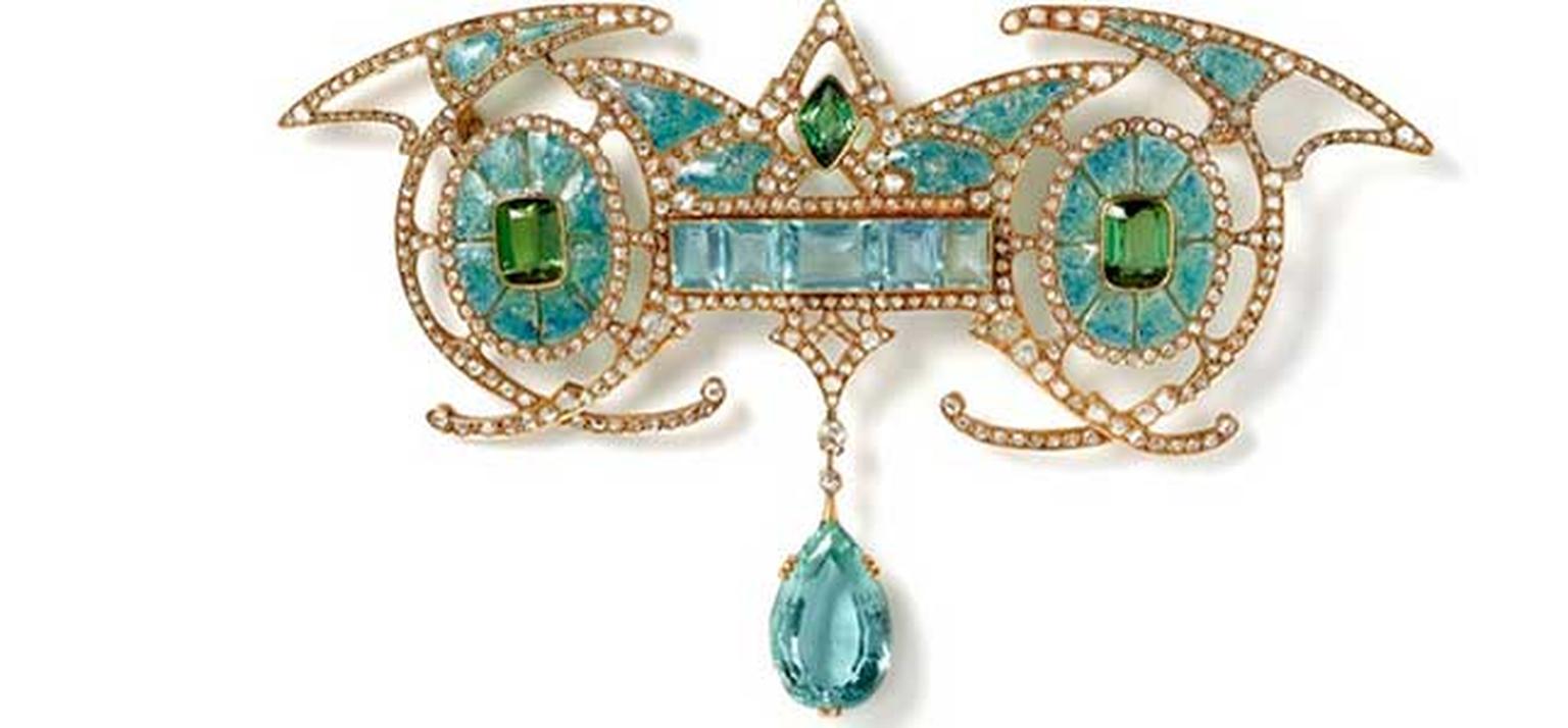 Aquamarine brooch HP