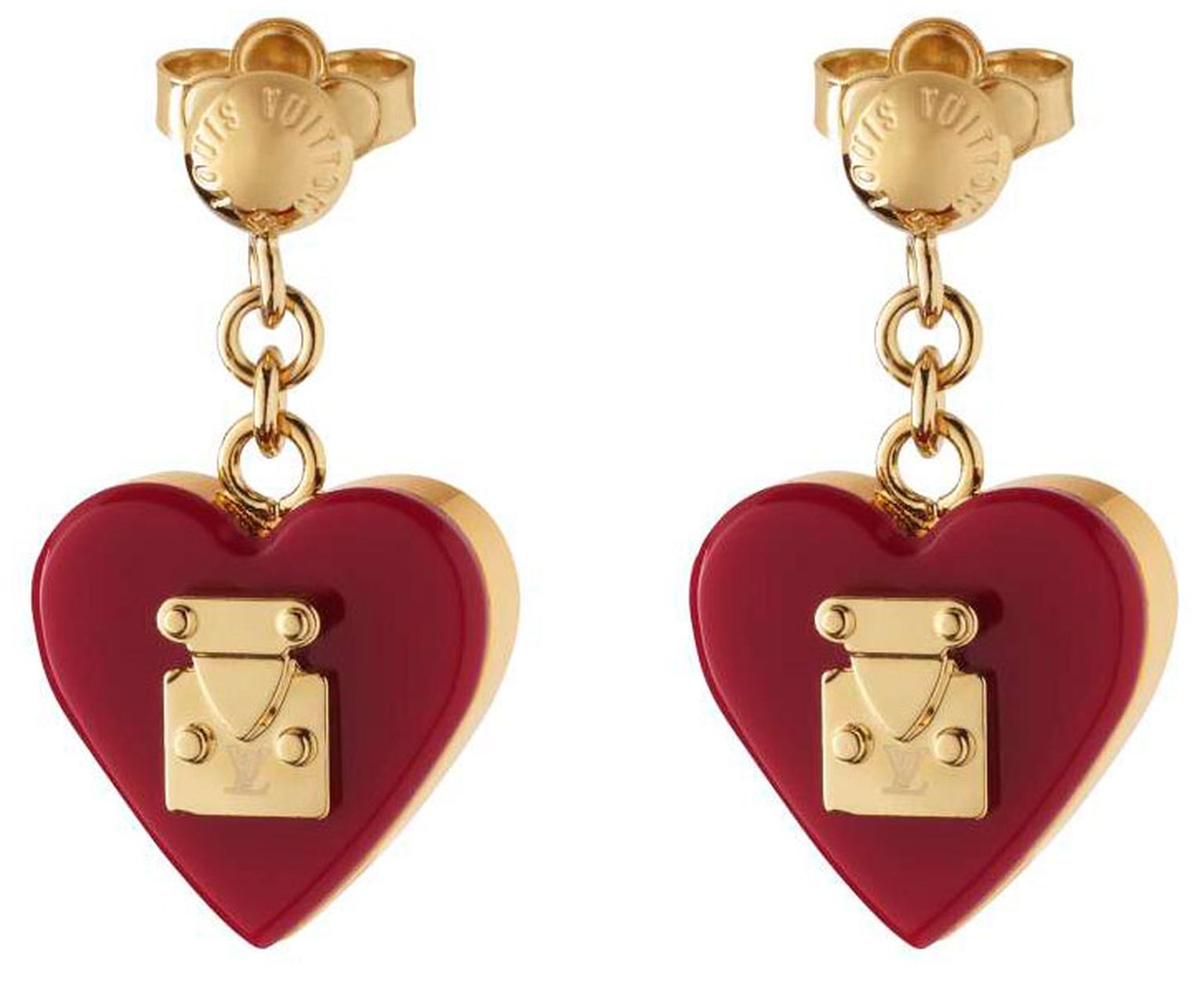 Valentines - Vuitton Lock Me earrings. priced at £270