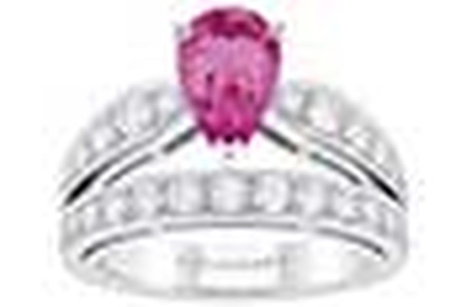 Pink Sapphire Engagement Ring NL
