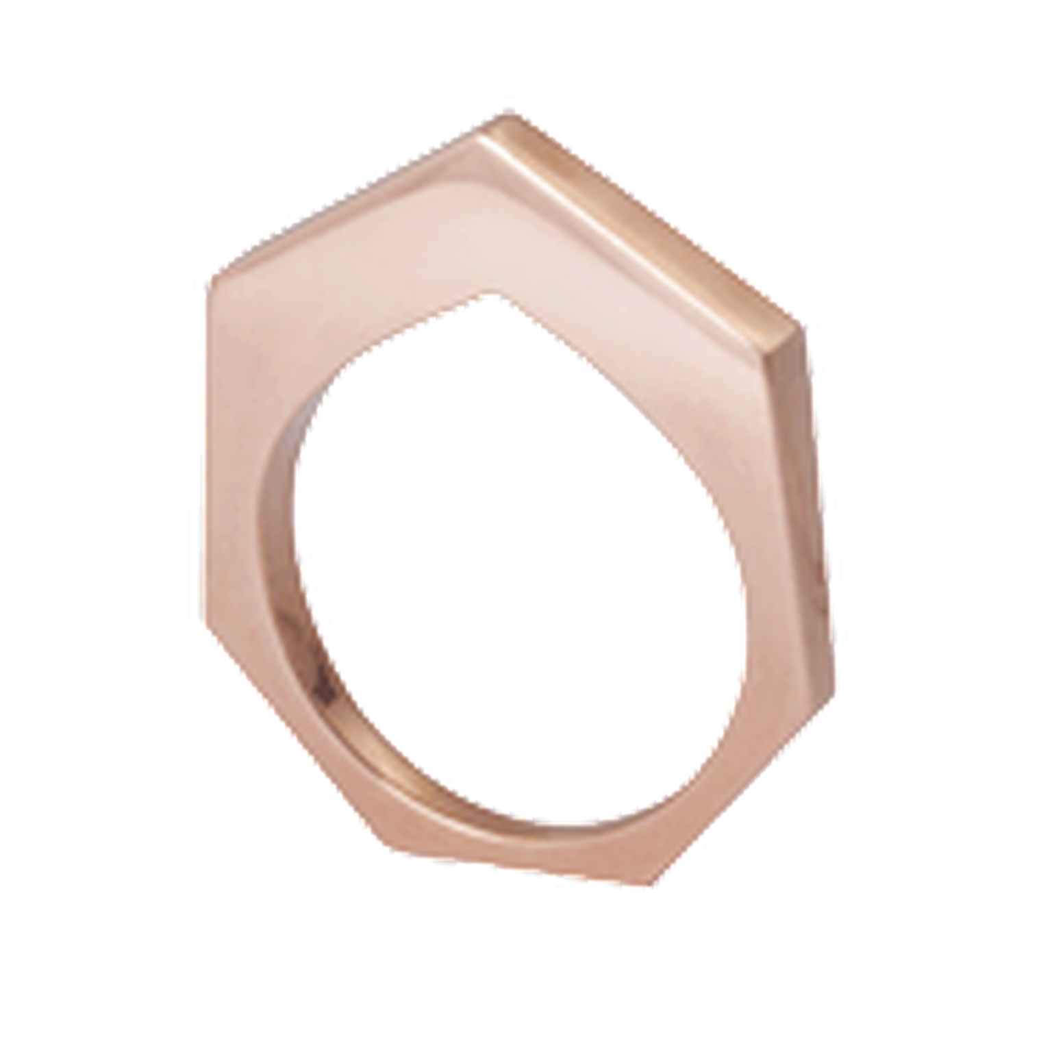 Kattri Polygon Flat rose gold ring_thumb