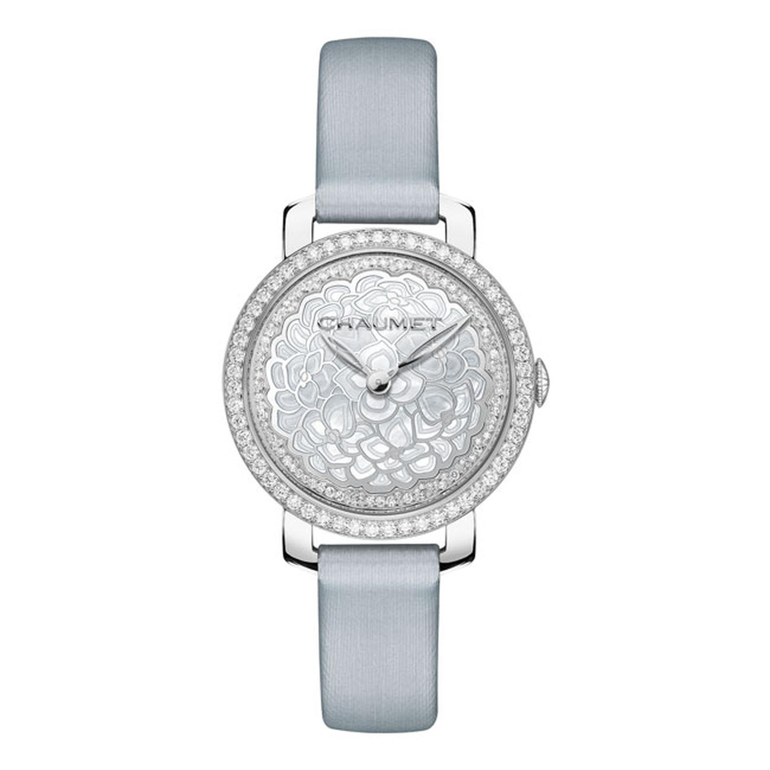 Chaumet Hortensia watch with grey strap_main