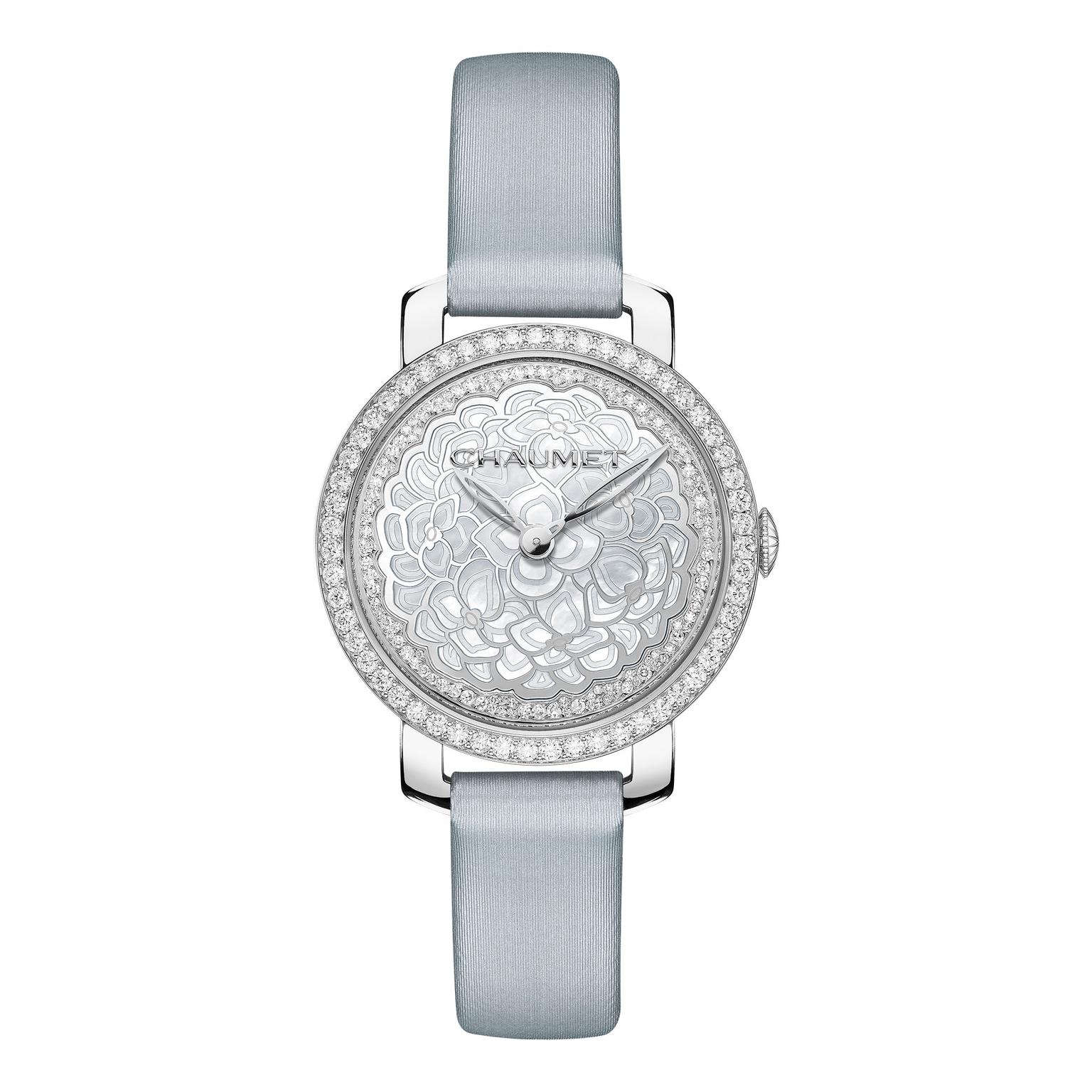Chaumet Hortensia watch with grey strap_zoom