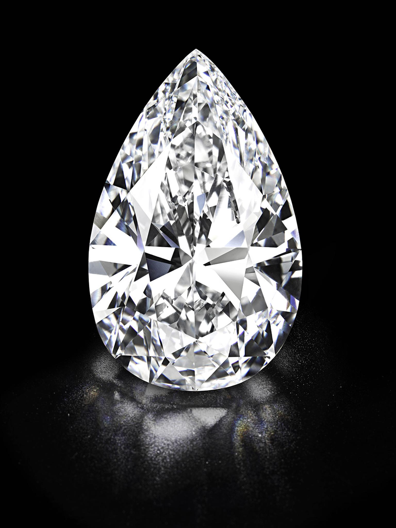 In May 2013, Harry Winston purchased a 101.73ct pear-shaped diamond known as the '101' at Christie's in Geneva for US$26.7 million. It held the world record for the most valuable colourless diamond ever sold at auction until a D colour, flawless, Type IIA