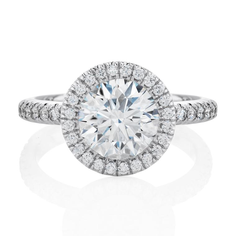 Aura 2 carat diamond engagement ring