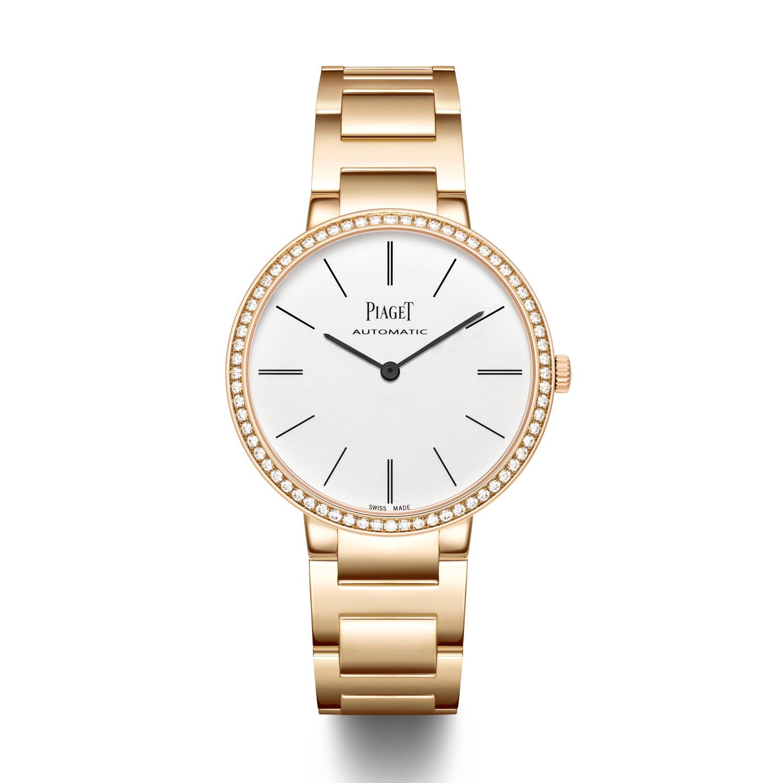 Piaget Altiplano watch rose gold bracelet with diamonds_zoom