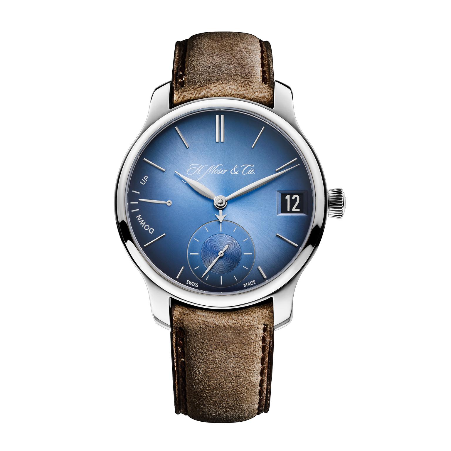 H Moser and Cie Endeavour Perpetual Calendar Funky Blue watch_zoom
