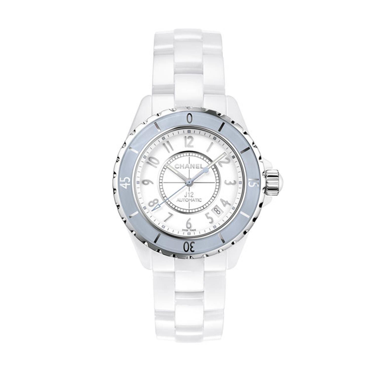 Chanel J12 38mm Soft Blue ladies watch_main