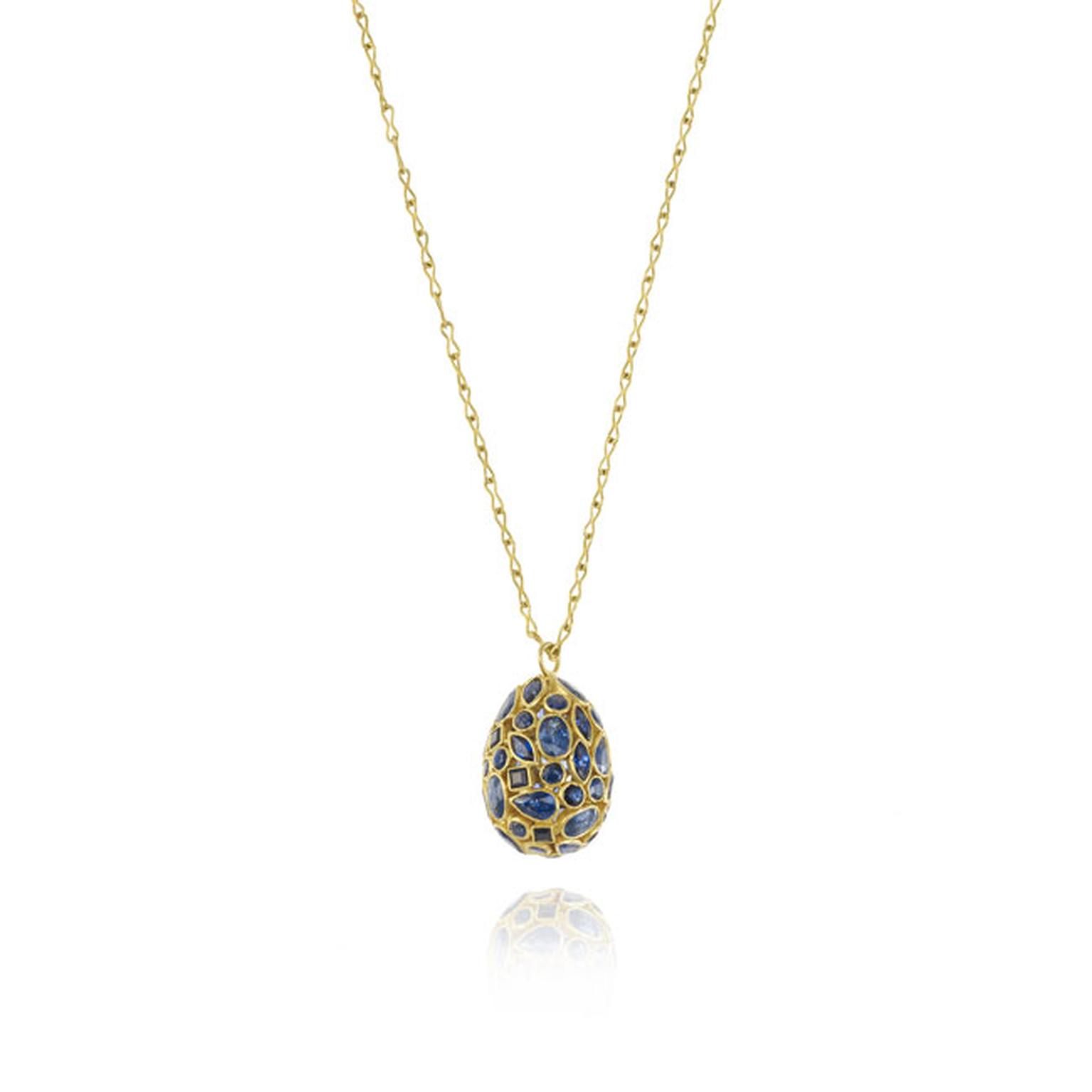 Pippa Small Sapphire egg pendant_main