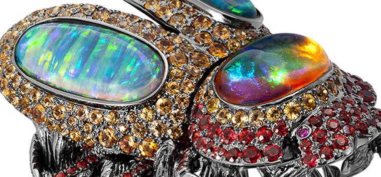 Lydia Courteille Xochimilco Gardens Scarab ring