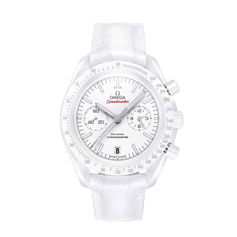 Omega Ladies White Side of the Moon watch_zoom