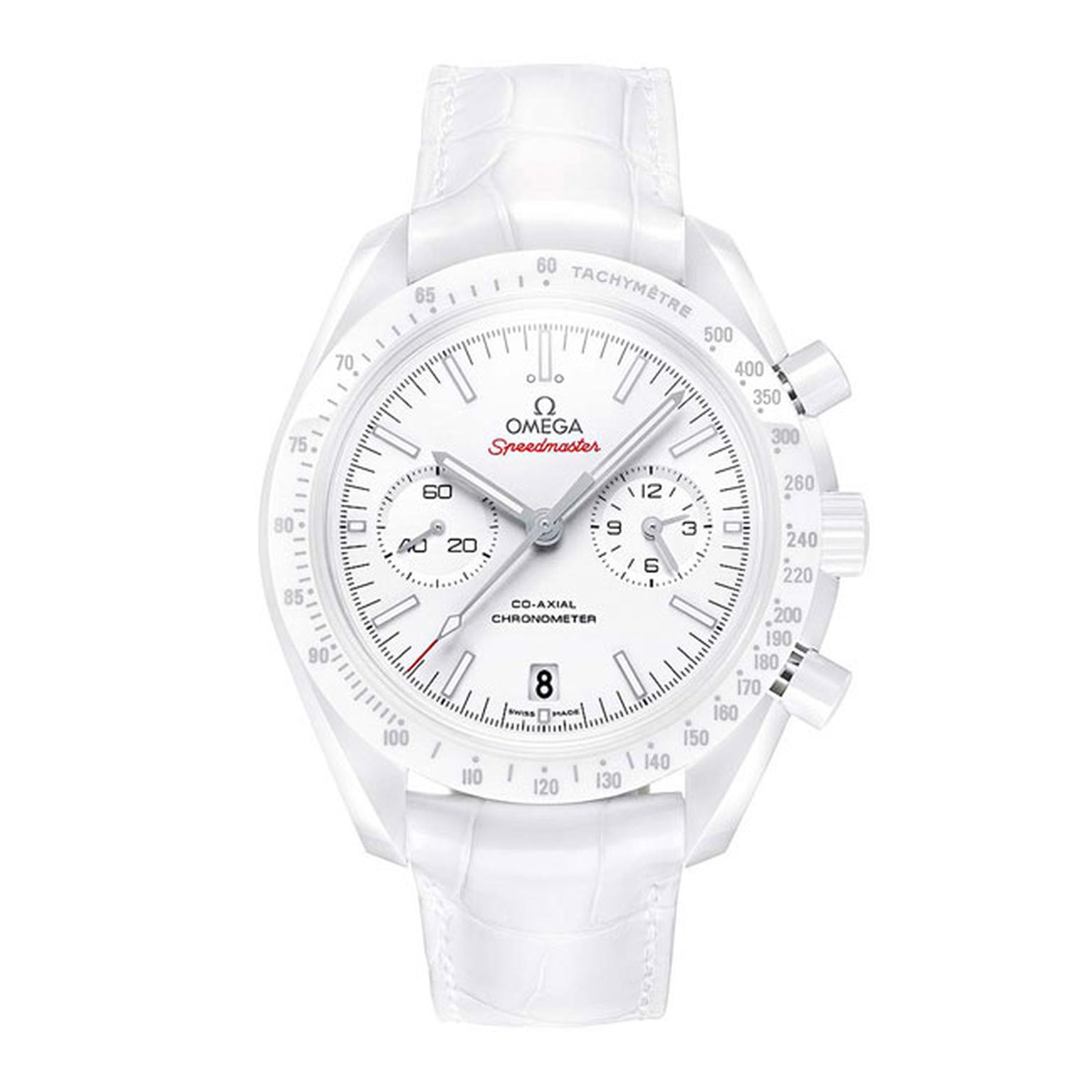 Omega Ladies White Side of the Moon watch_main