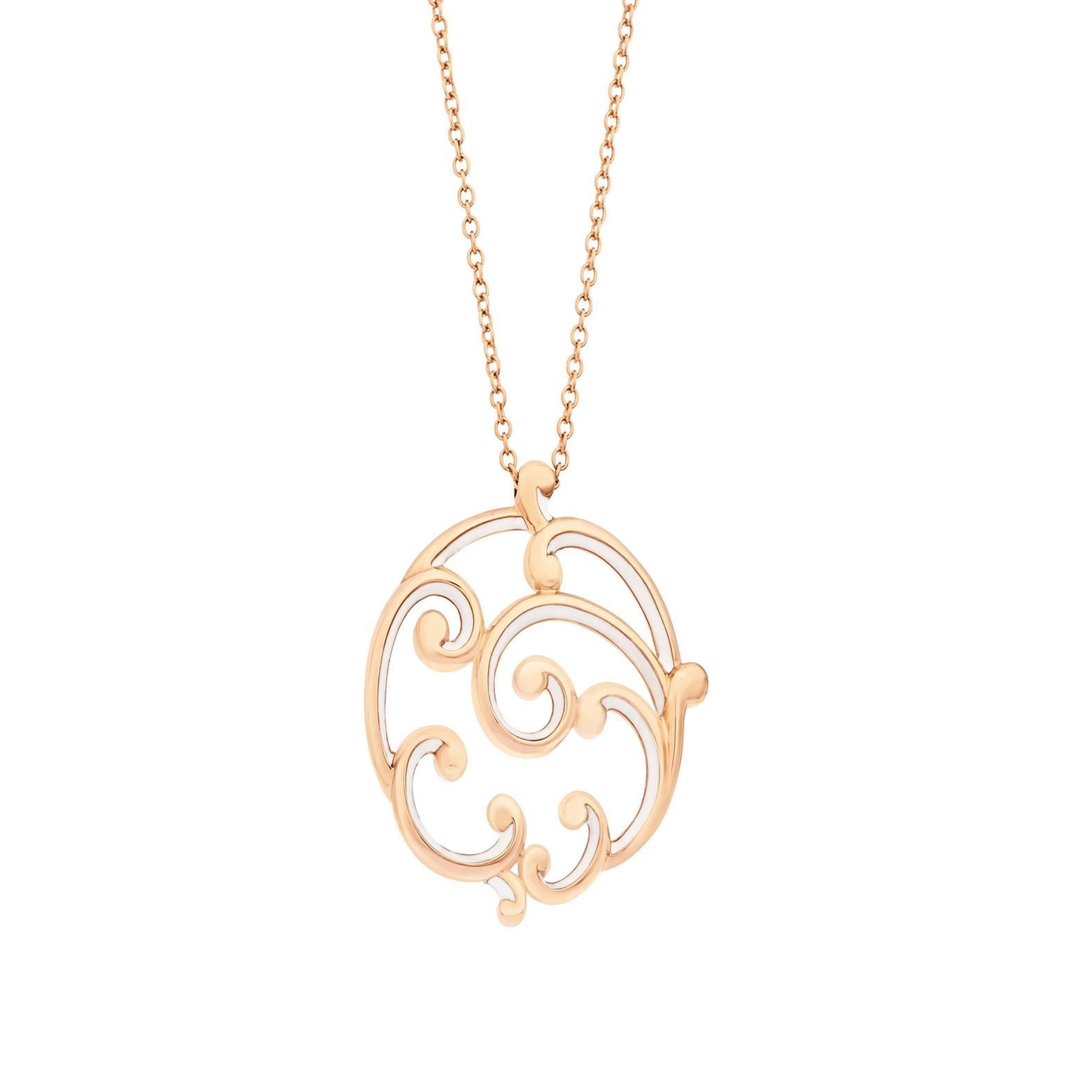 Faberge Rococo rose gold pendant_zoom