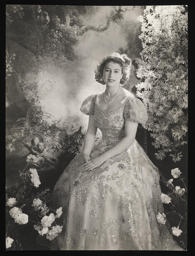 Title: Princess Elizabeth at Buckingham Palace  Artist: Cecil Beaton  Date: March 1945  Credit line: copyright V&A images