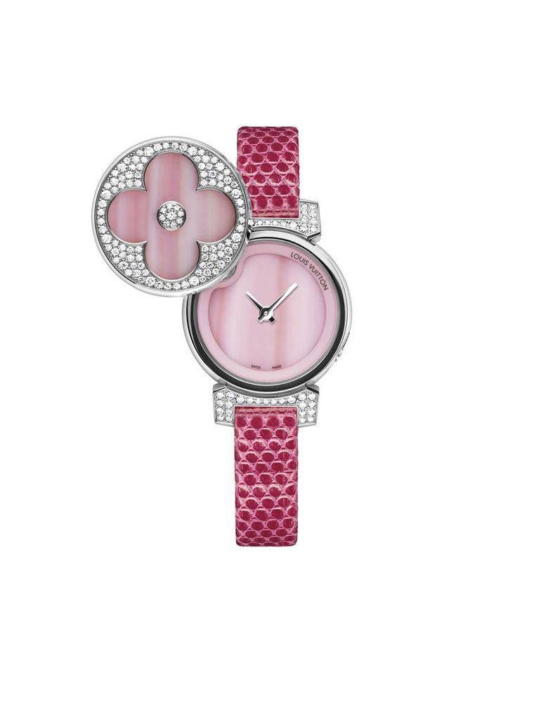 New Louis Vuitton Tambour Bijou Secret watches in colour-popping shades