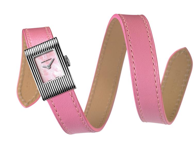 Boucheron Reflet on pink double strap