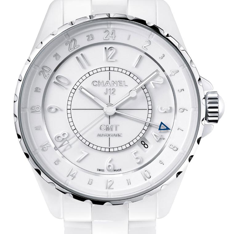 Chanel. J12 GMT white ceramic watch. POA