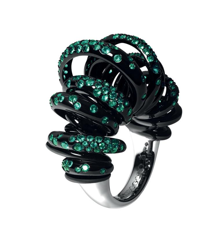 A matching ring, from de GRISOGONO's 'Sole' collection.