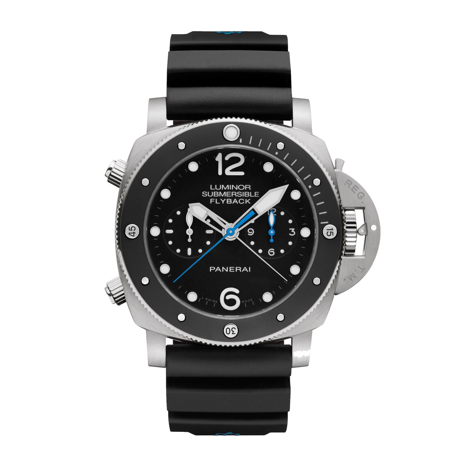 Luminor Submersible 1950 Flyback Chrono titanium watch with