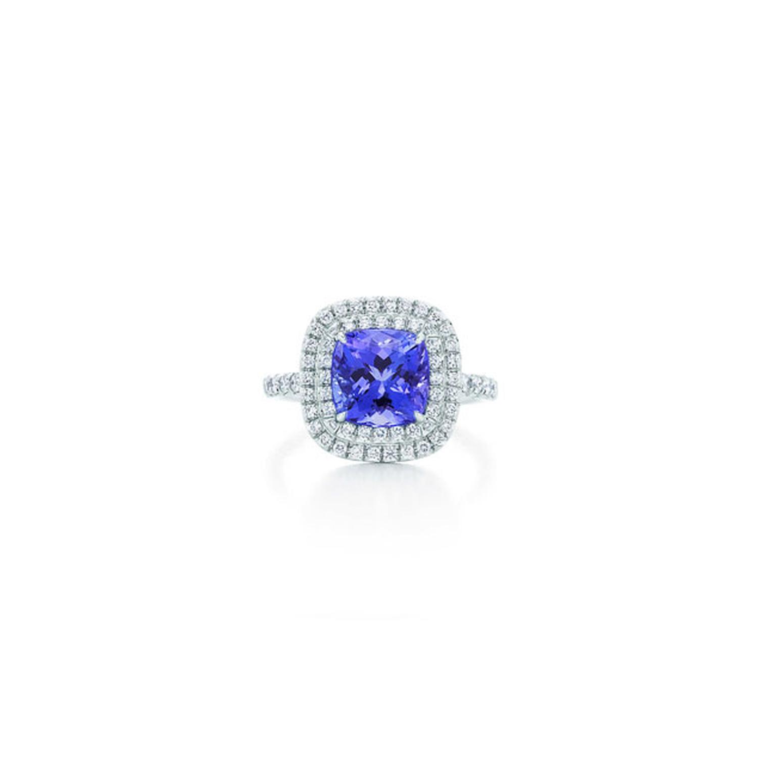 Tiffany Soleste tanzanite and diamond ring_main