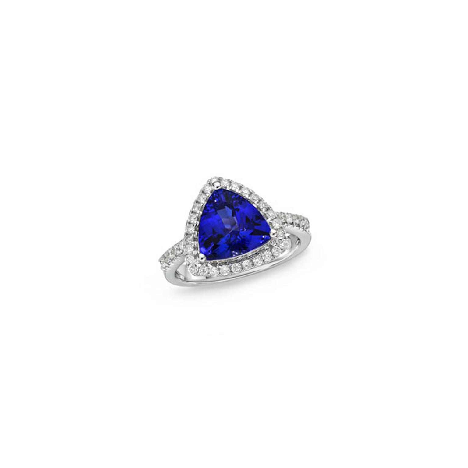 TanzaniteOne trillion tanzanite and diamond ring_main