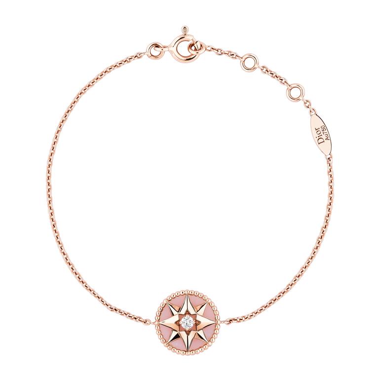 Dior Rose Des Vents pink gold pink opal and diamond bracelet_zoom