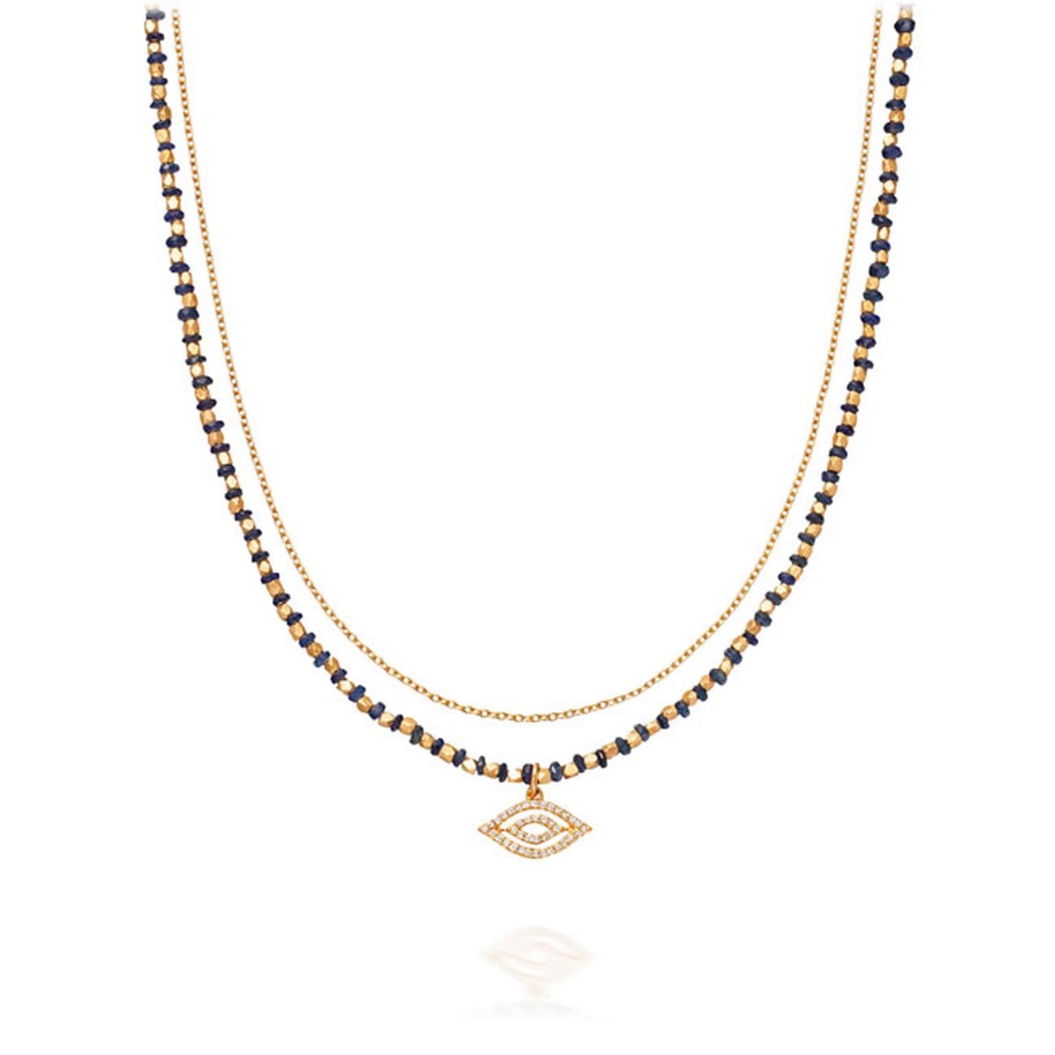 Astley Clarke Fine Biography Sapphire Evil Eye necklace_main