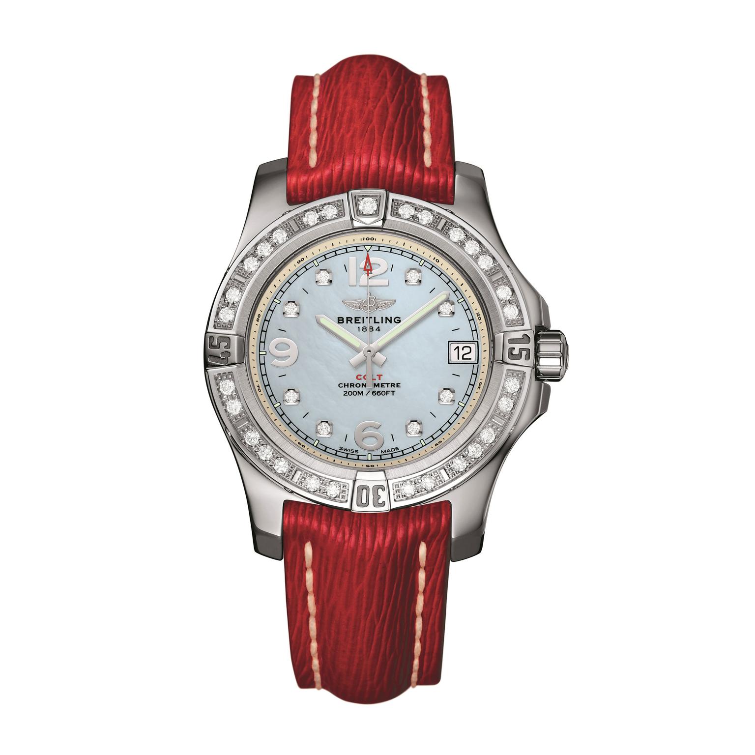 Breitling Colt 36 gem set womens watch_zoom