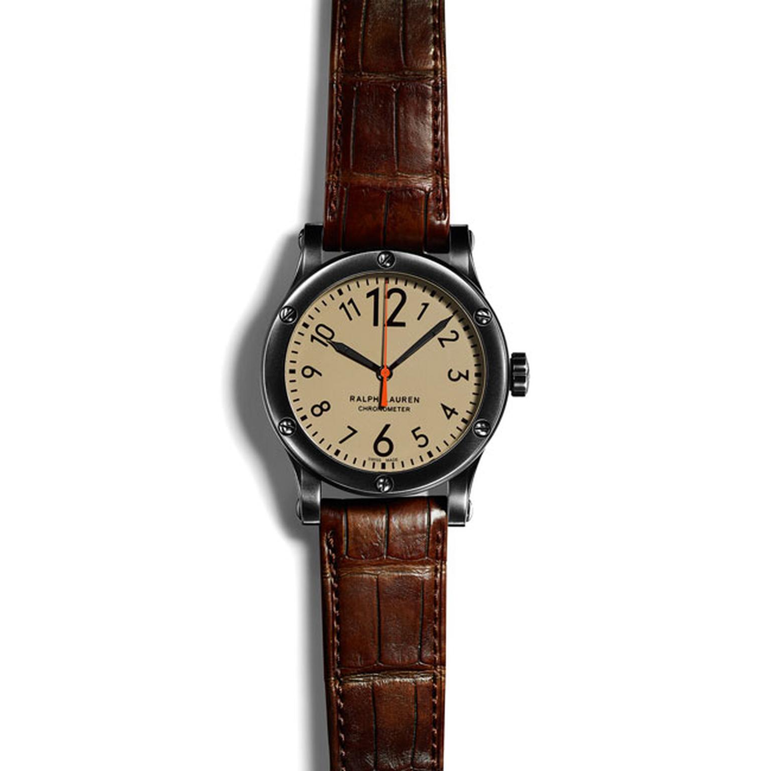 Ralph Lauren safari 39mm watch with khaki dial_main
