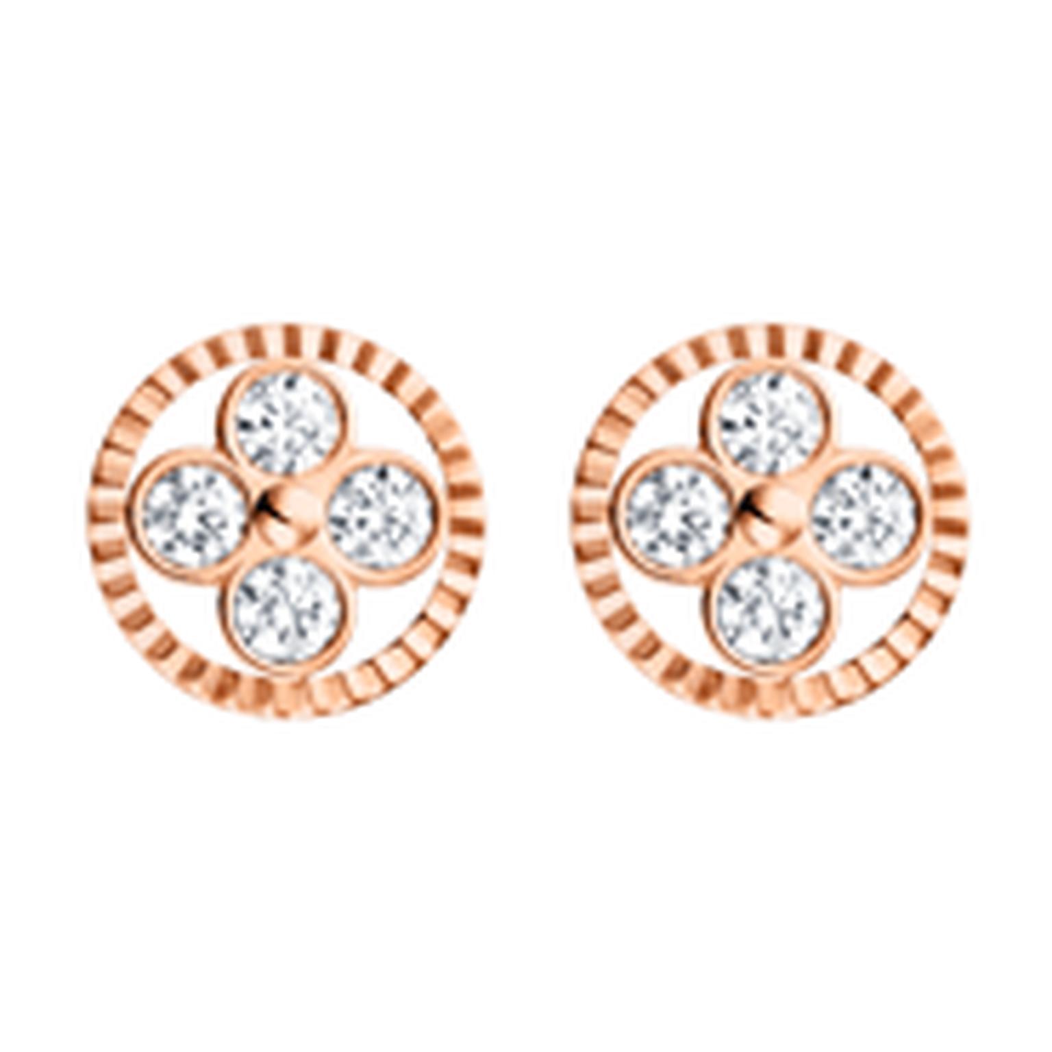 Louis Vuitton Monogram Sun and Stars collection Sun earrings in rose gold_thumb