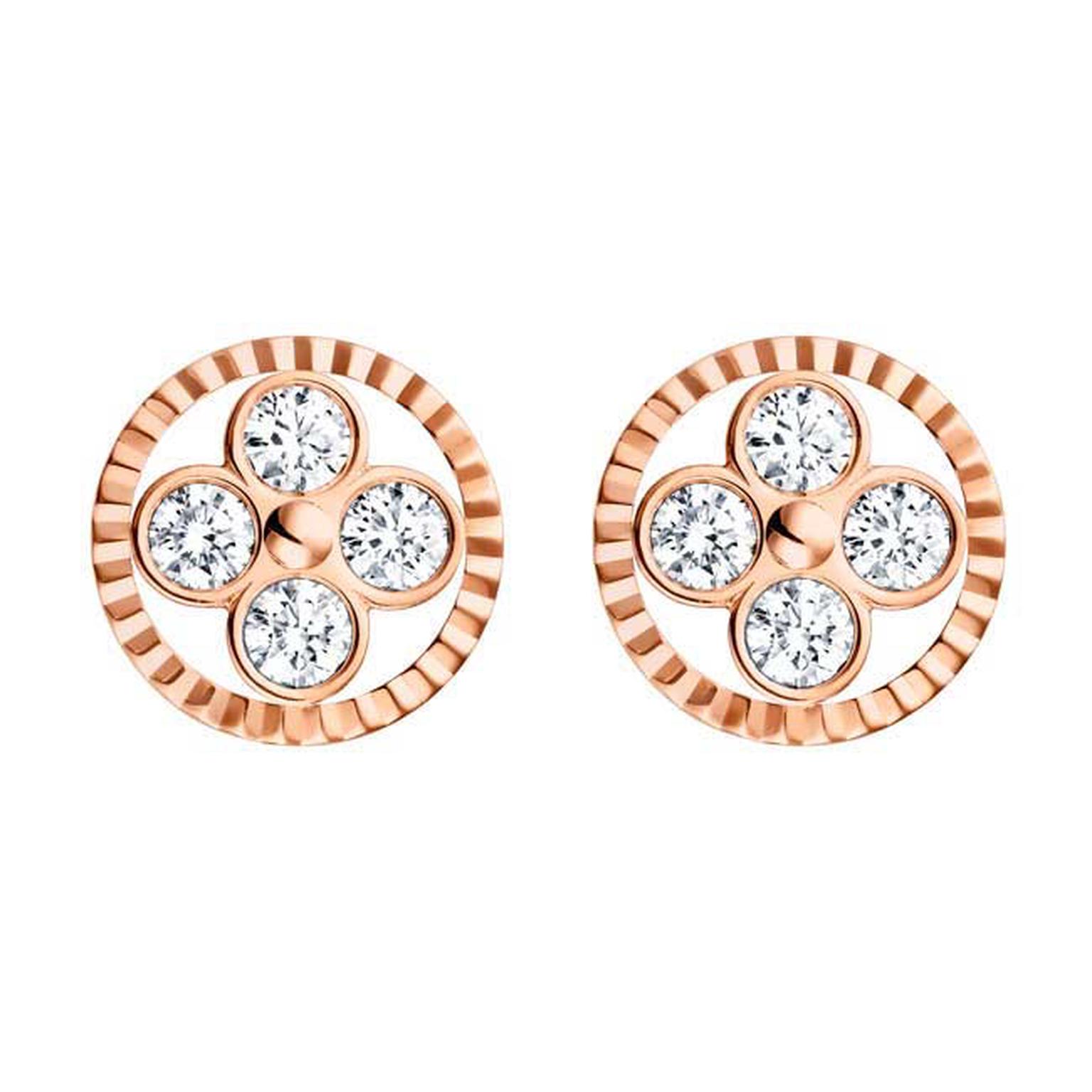Louis Vuitton Monogram Sun and Stars collection Sun earrings in rose gold_main