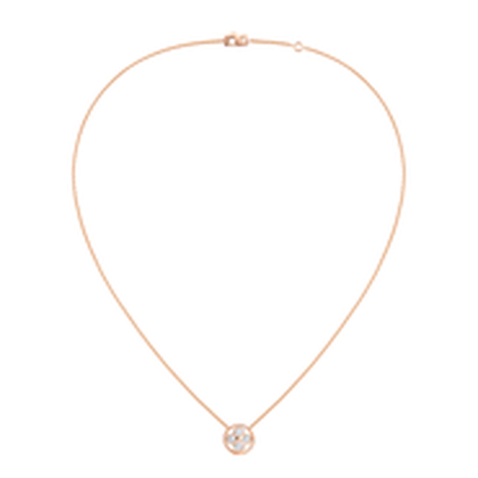 Louis Vuitton Monogram Sun and Stars collection Sun pendant necklace in rose gold_thumb