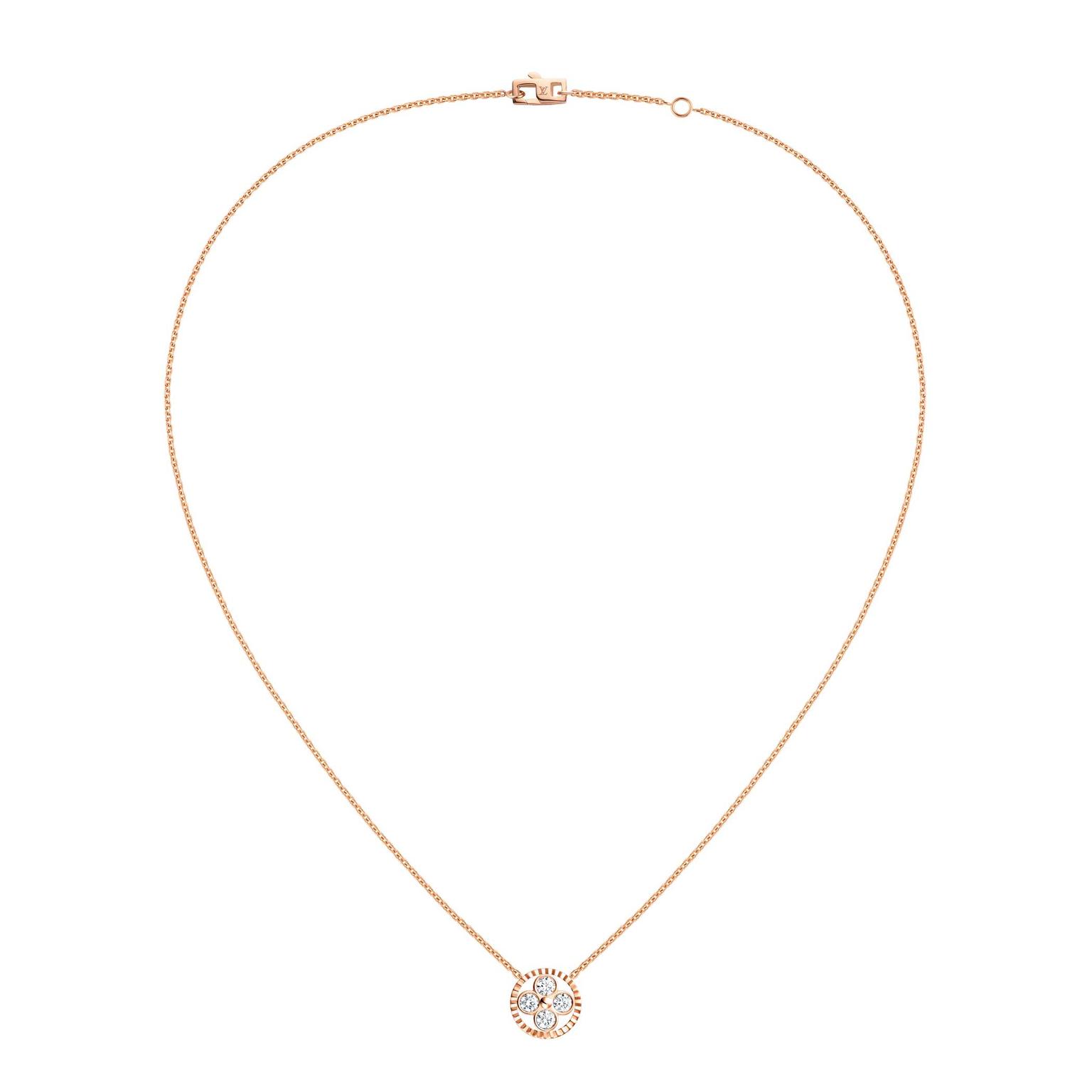 Louis Vuitton Gold Monogram Charm Necklace