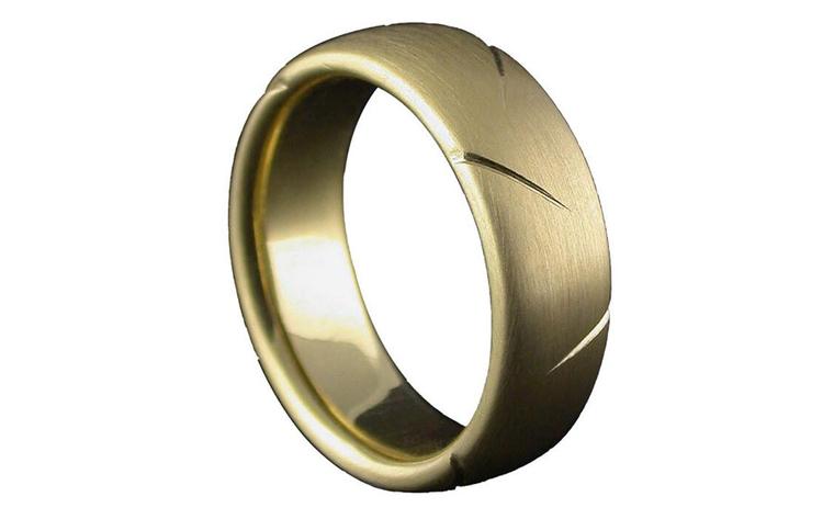 William Cheshire Lightening 18ct yellow gold ring