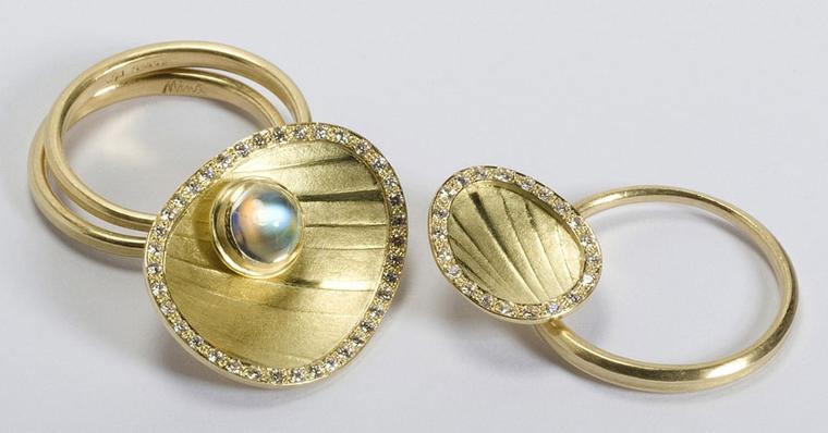 Kath Libbert. Jacqueline-Mina_Ring-set-in-18ct-gold-with-moonstone-&-diamonds_Photo-N-Mason