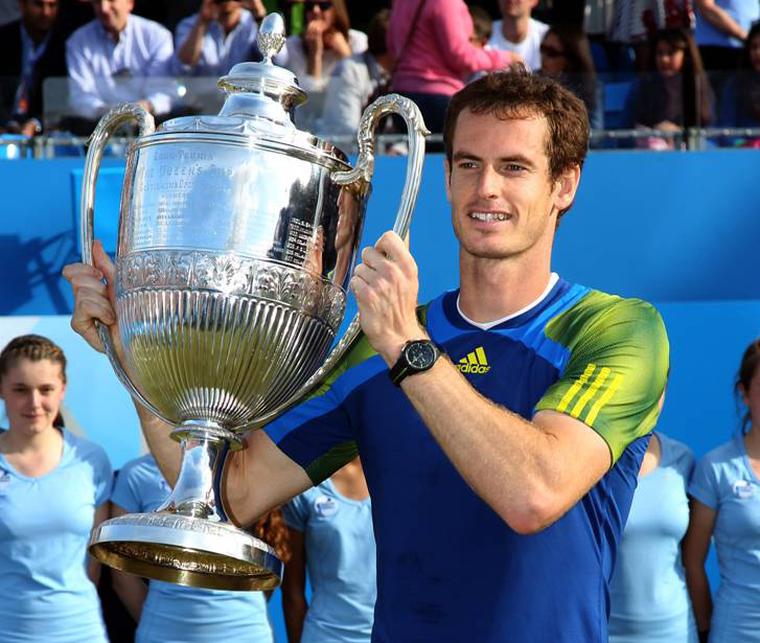 Andy Murray is crowned Wimbledon champion with his Rado on his wrist