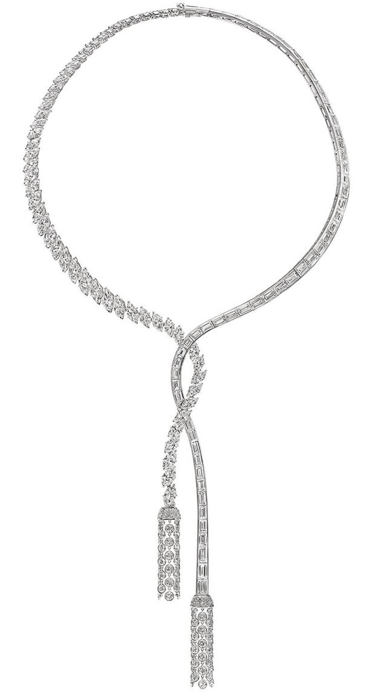 Harry Winston Caftan Diamond Tassel Necklace