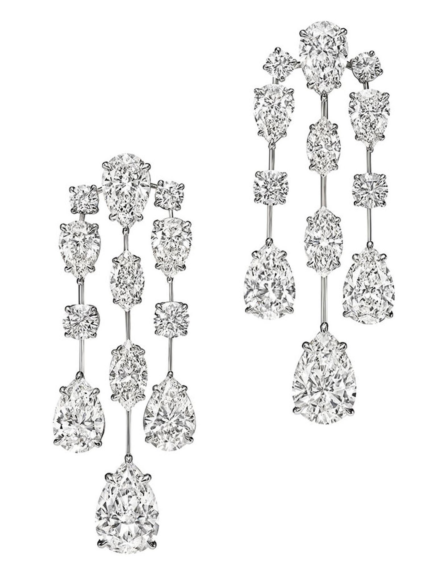 Harry WinstonMrs Winston Diamond Cascading Drop Earrings