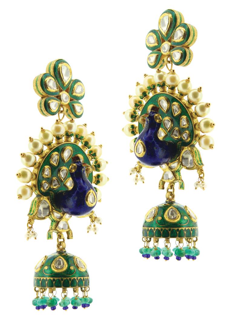 Bejewelled peacocks mark the onset of the monsoon season in India