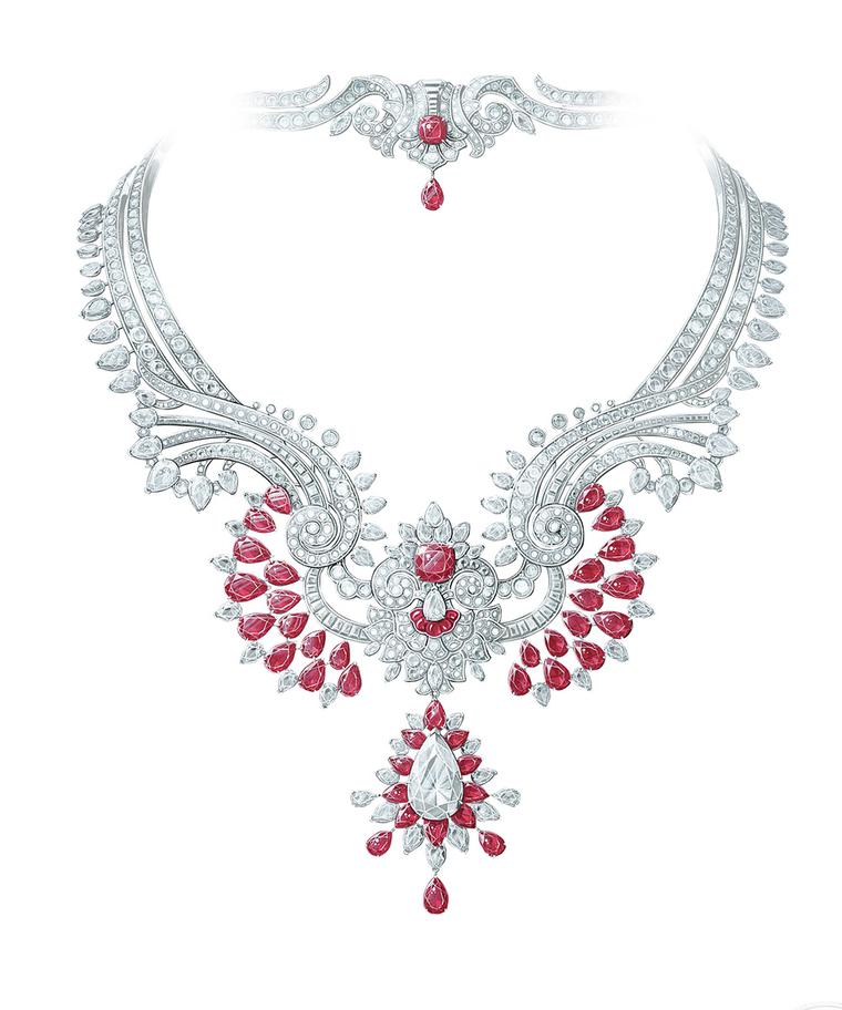 Van Cleef & Arpels Pierres de Caractère Oriental Princess ruby and diamond necklace