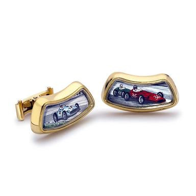Original cufflinks by Theo Fennell can be personalised with a scene of ...