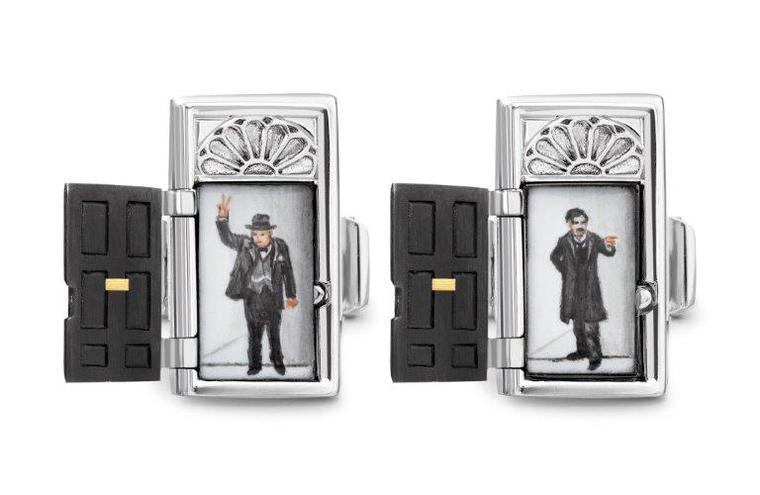 Original cufflinks by Theo Fennell can be personalised with a scene of your choice
